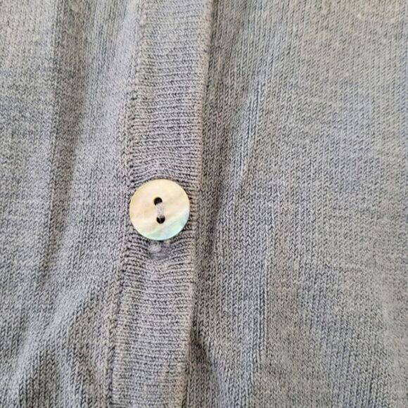Victoria Holley Vintage Silk Blend Button Down Cardigan Light Blue Size‎ Small - Picture 2 of 8